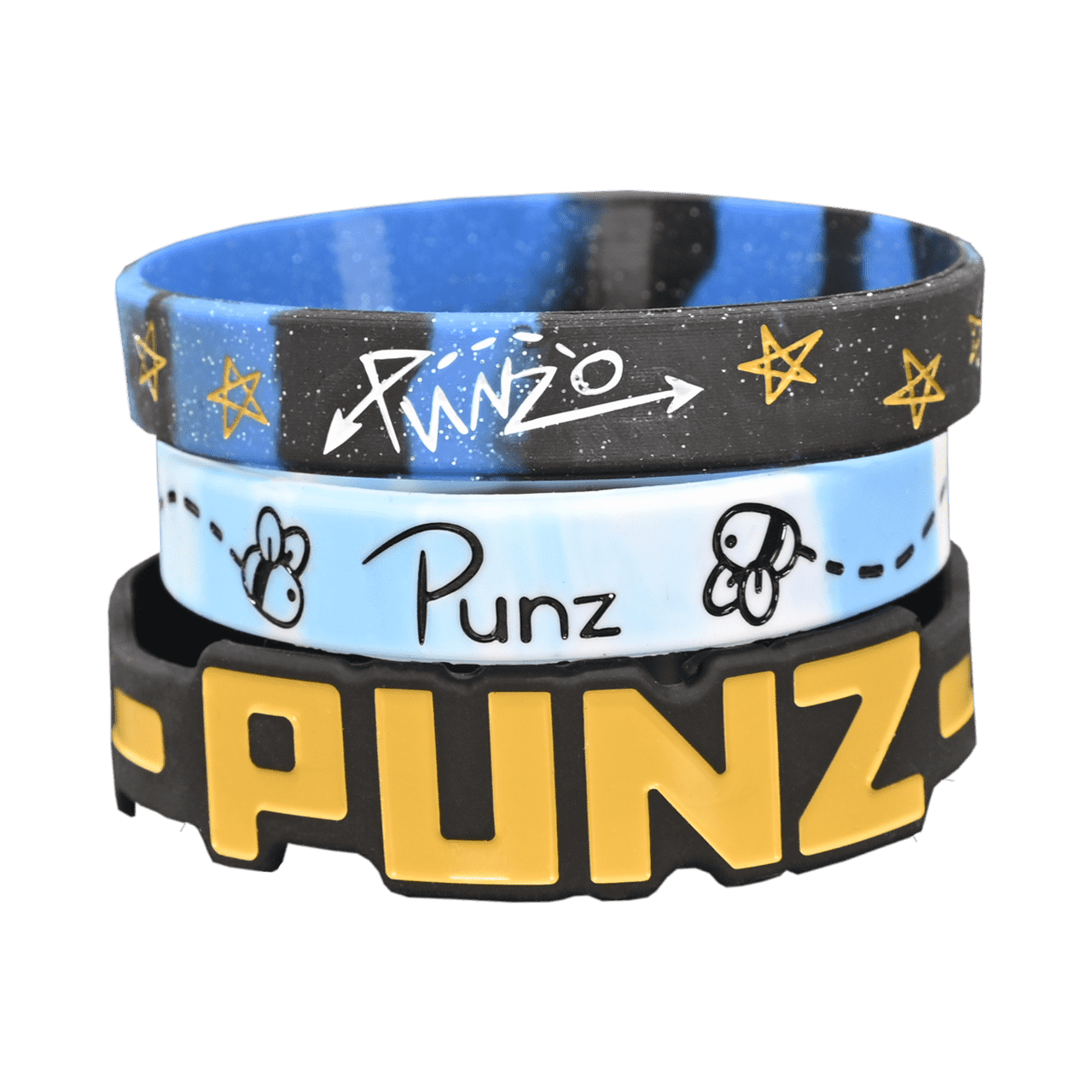 Punz Chainz N Beez Wristbands 3 Pack